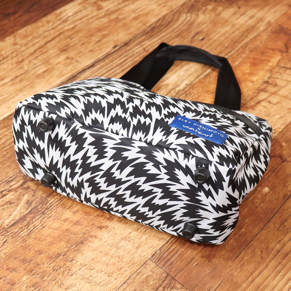 VIVA HEART × ELEY KISHIMOTO/カートバッグ 013-88100  FLASH柄 ゴルフ 鞄 トートバッグ ビバハート 新品/黒/ブラック/ki249/