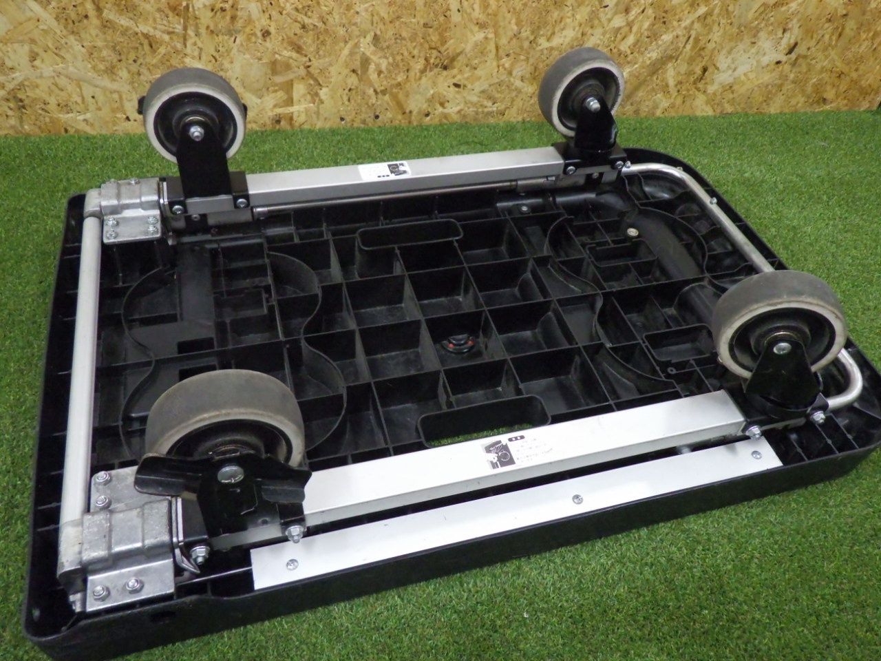 アルインコ ブレーキ付き折りたたみ台車 MTW100 ツインキャリー 耐荷重 
