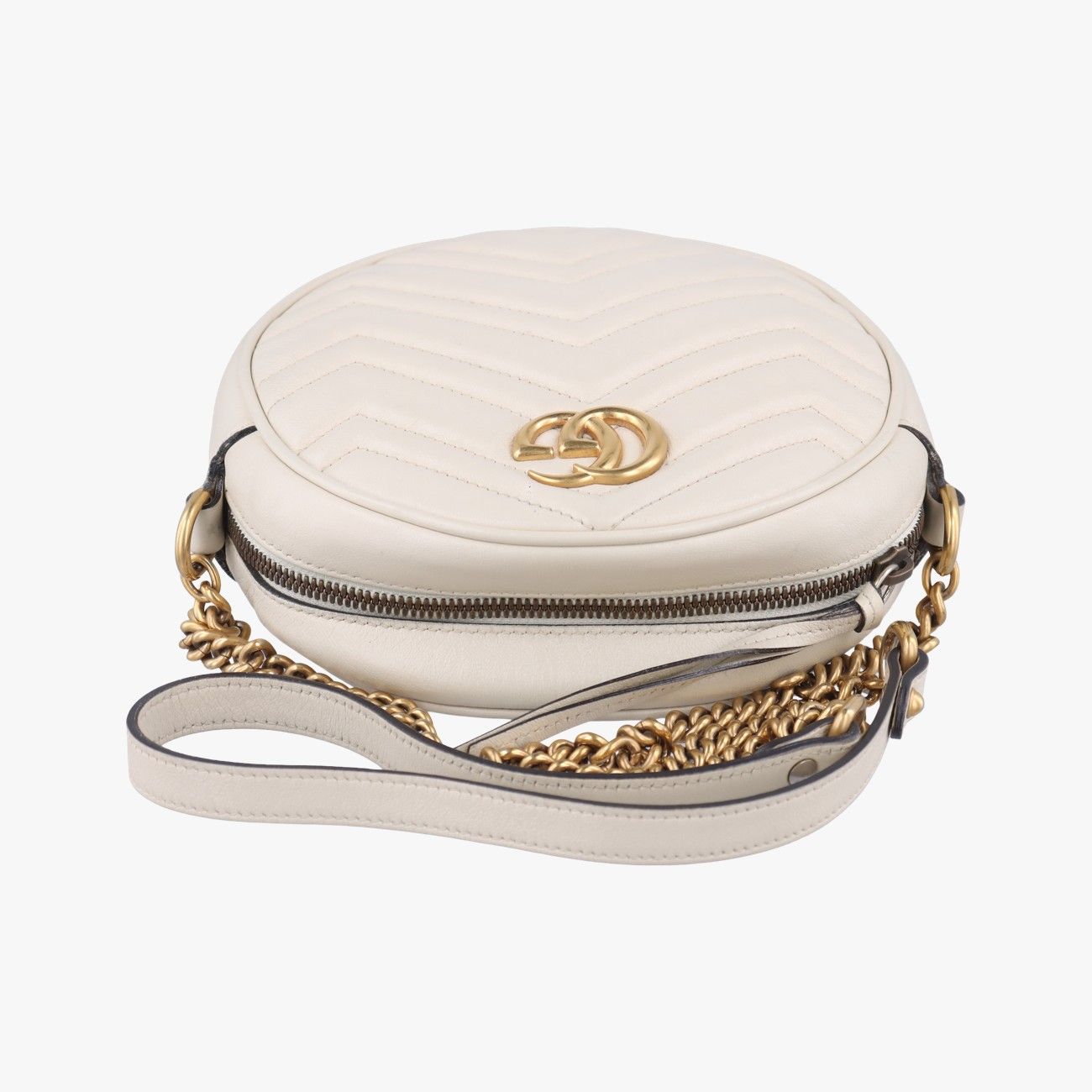 グッチGucciGGマーモントホワイトレザー550154I029921755