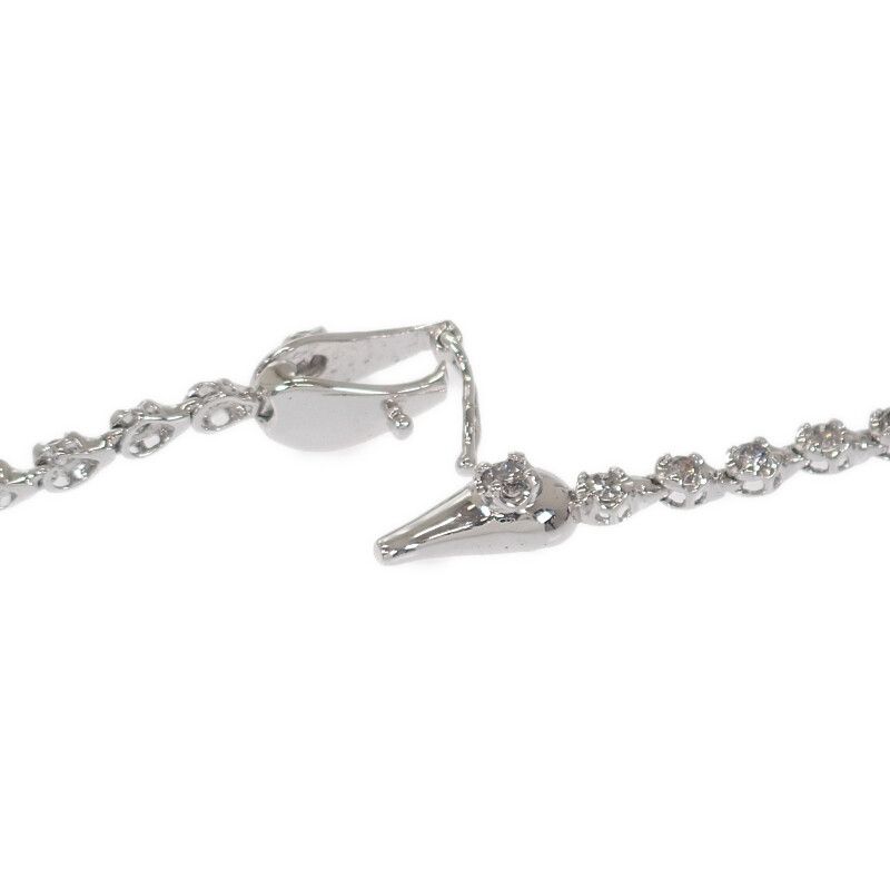 デザインジュエリー ネックレス K18WG ホワイトゴールド ダイヤモンド  
