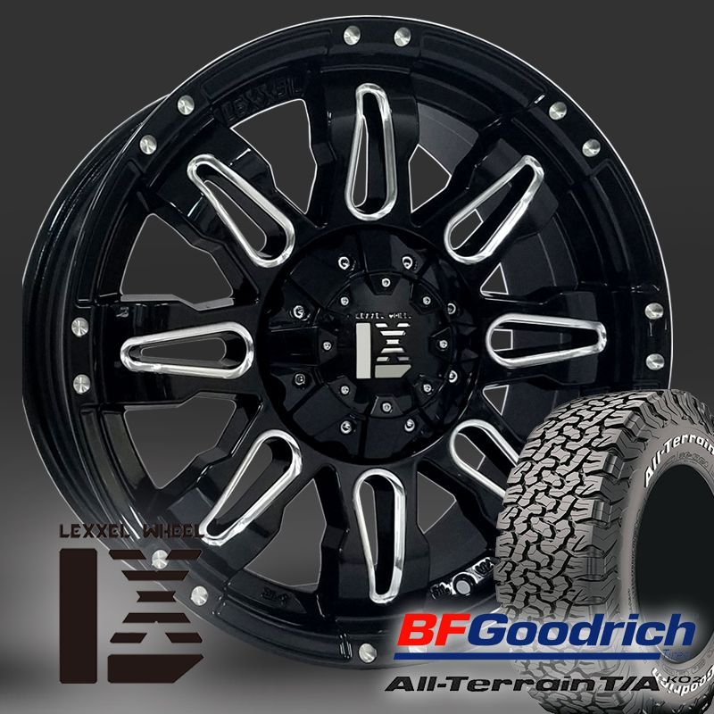 LEXXEL【Balano offroad style】LX570、ランクル200系、100系、セコイア、タンドラ 20インチ BF Goodrich ALLTERRAIN KO2 285/55R20セット