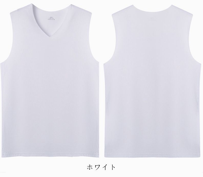 未使用 メンズ タンクトップ 接触冷感 汗取り 2枚セット