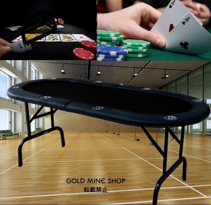 送料無料】ポーカーテーブル 折りたたみテーブル 折りたたみ脚 チップ