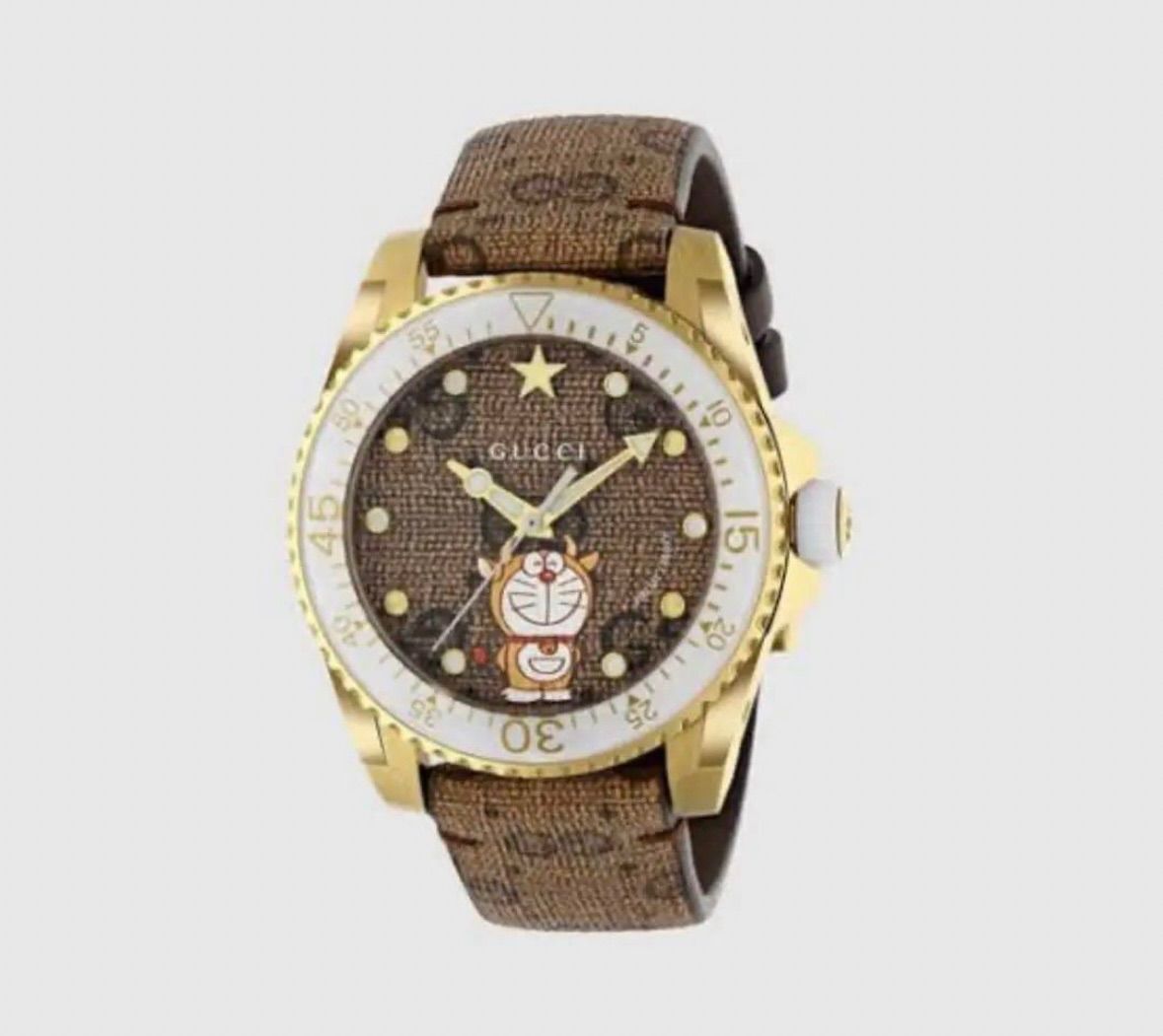 GUCCI×ドラえもん 初コラボ商品 DIVE 腕時計