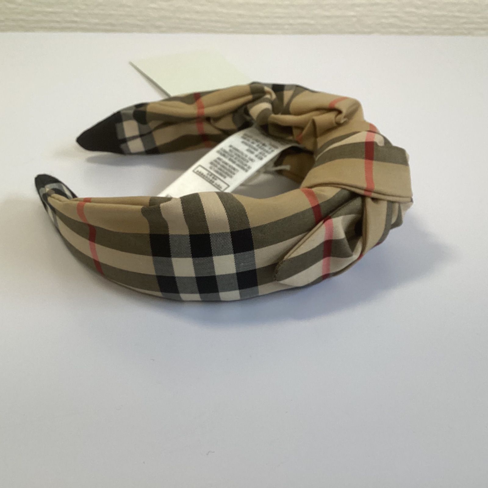 Burberry バーバリー チェック ストレッチコットン ヘッドバンド
