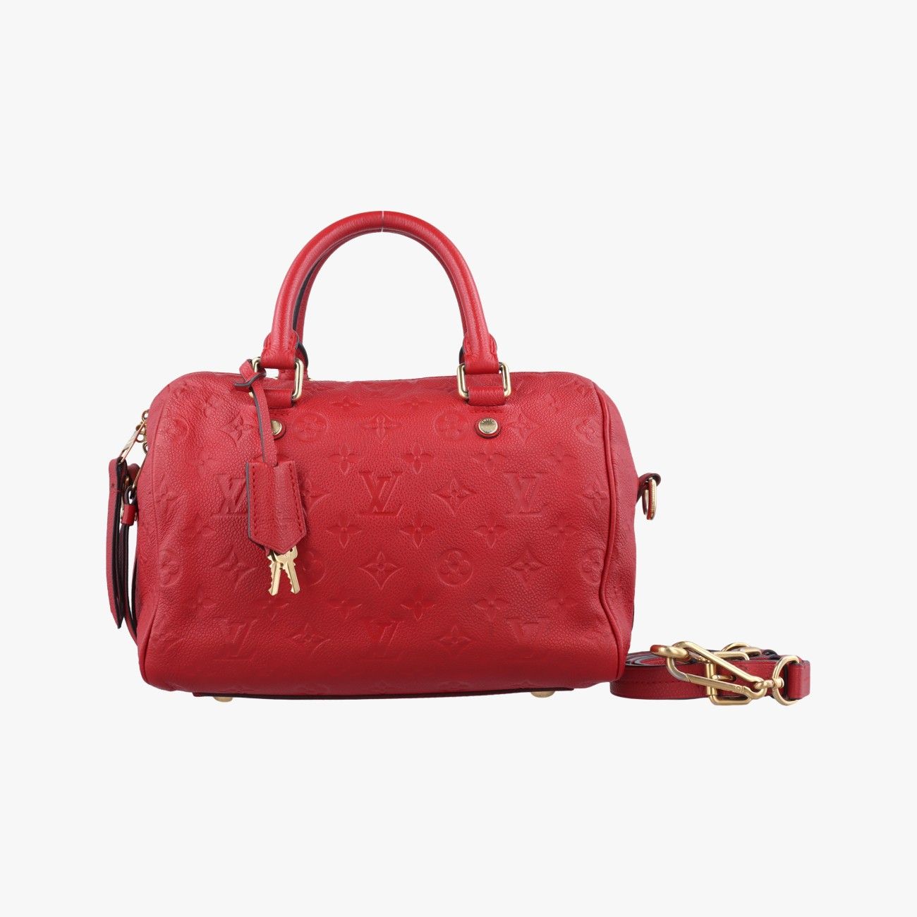 ルイヴィトン アンプラントスピーディ25 マリーヌルージュ ネイビー 赤