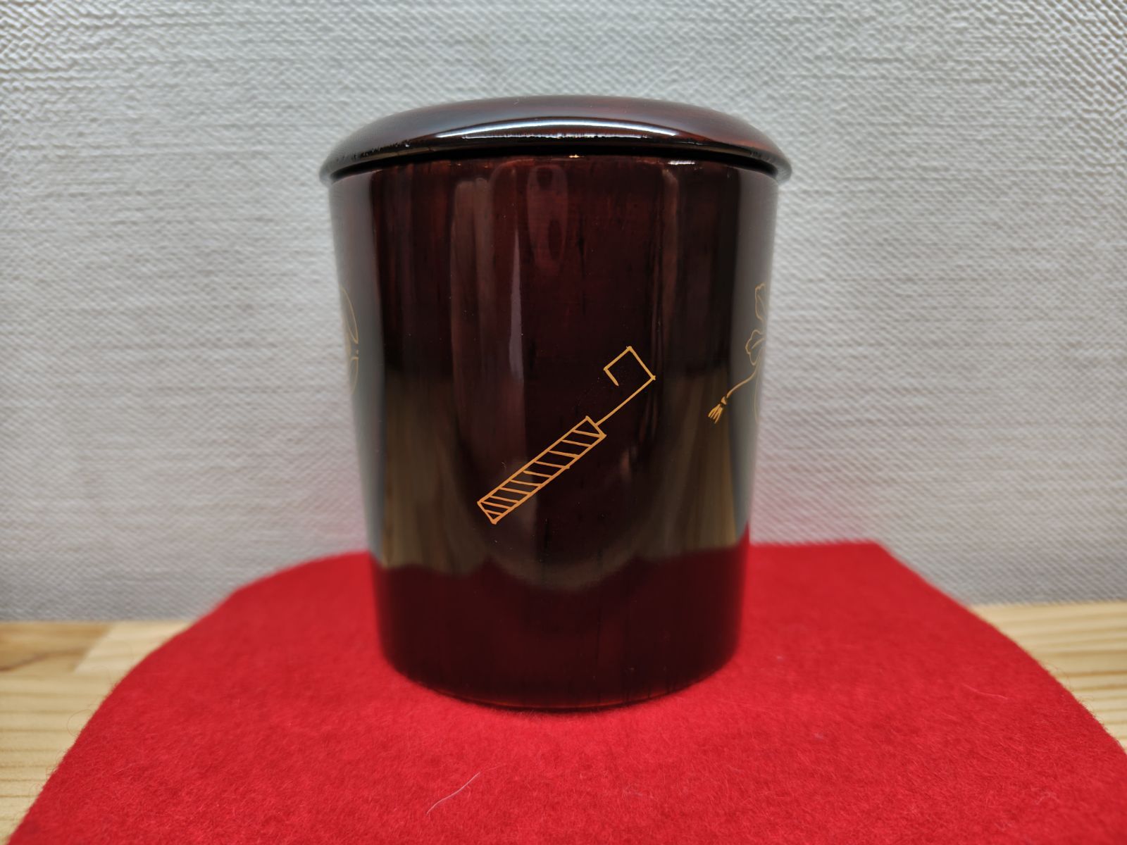 逢絢亭 茶道具 棗 茶器 末広棗 輪島塗 宝尽蒔絵 木製 高橋峯房 共箱入り