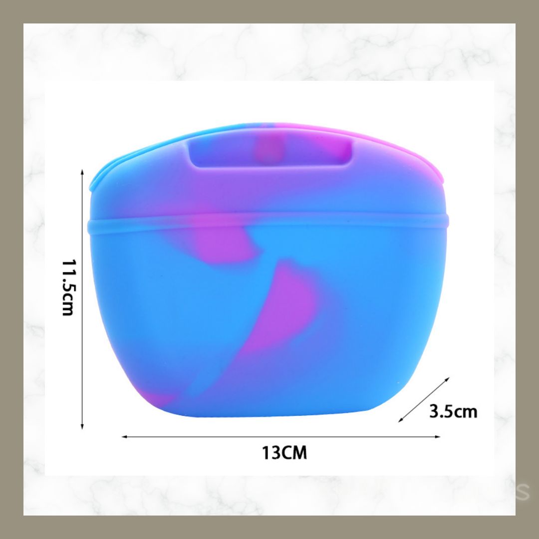 トリーツポーチ 犬 トレーニング おやつ入れ シリコン カラフル