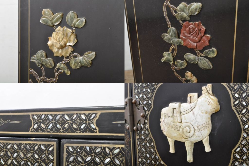 I様専用】コンソールチェスト スリム 猫脚 鍵付属 ナチュラルブラウン