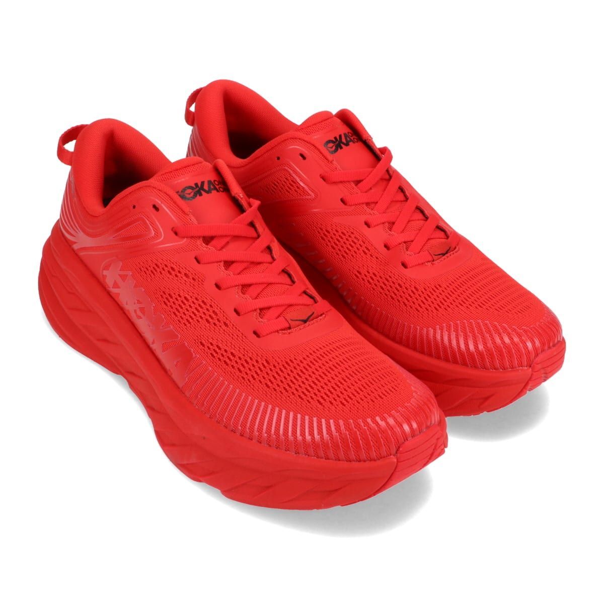 ホカオネオネ HOKA ONEONE BONDI 7 HIGH RISK RED/BLACK 20FW-I スニーカー 新品未使用 男女兼用 -  メルカリ