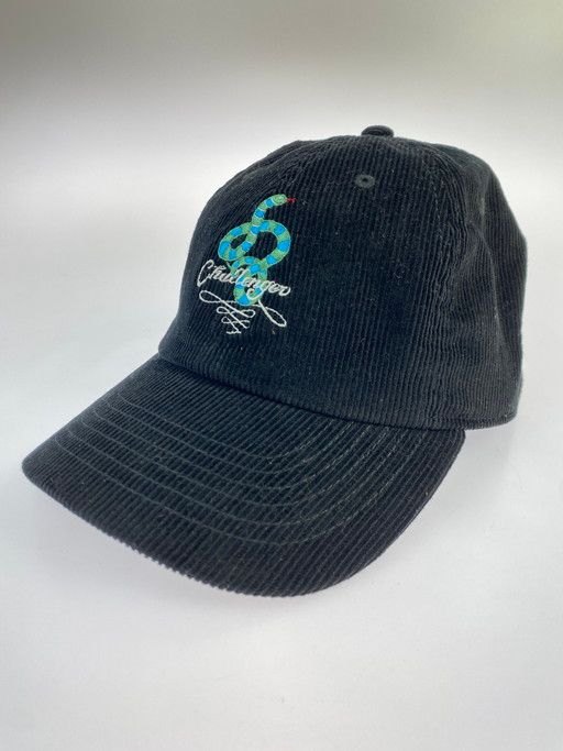 CHALLENGER チャレンジャー 25 SNAKE CAP 帽子 キャップ コーデュロイ サイズ ブラック メンズ|レディース 185-250409-AS-7-min