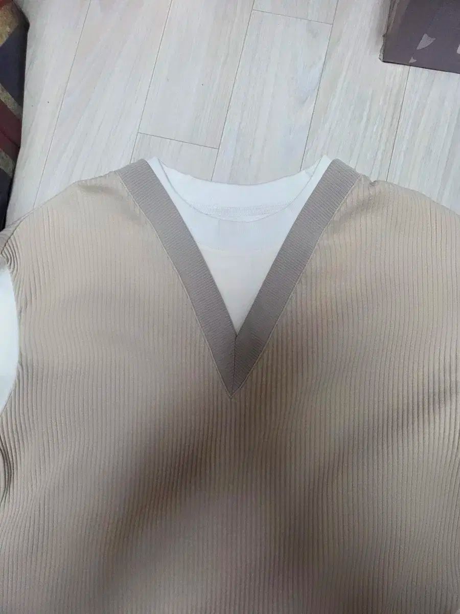 SYSTEM homme システムオム 正規品 レイヤード ベスト 半袖 100 サイズ