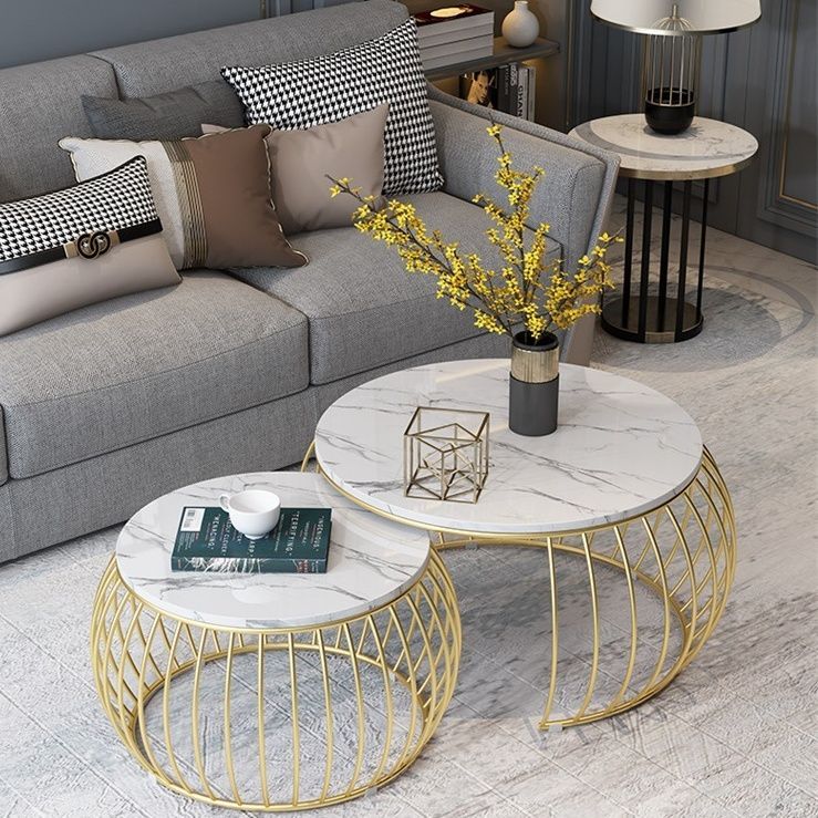 インテリアのアクセントに最適なセンターテーブル　大理石調 インテリアのアクセントに最適なセンターテーブル 大理石調