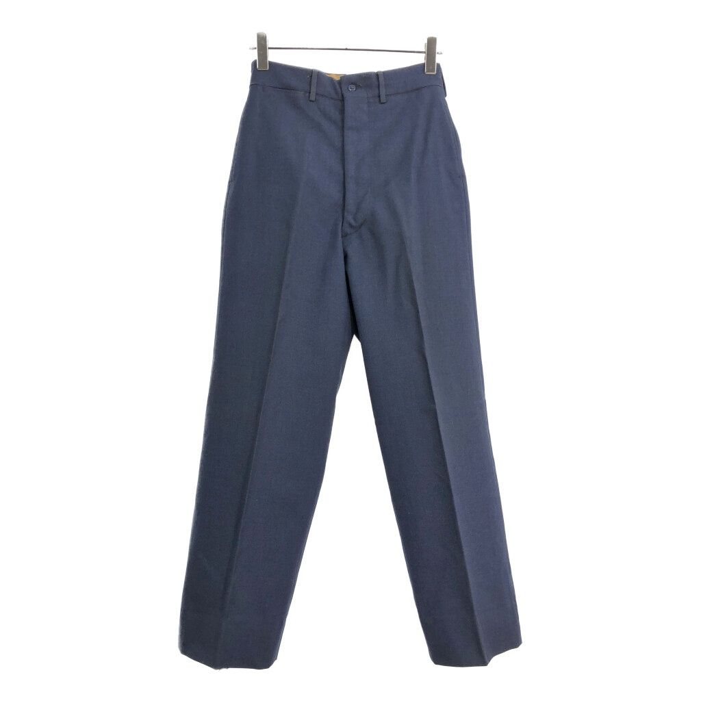 50年代 米軍実物 U.S.AIRFORCE TROUSERS WOOL SERGE BLUE-84 ウールパンツ ヴィンテージ ミリタリー メンズ W30 L33 古着 U4786