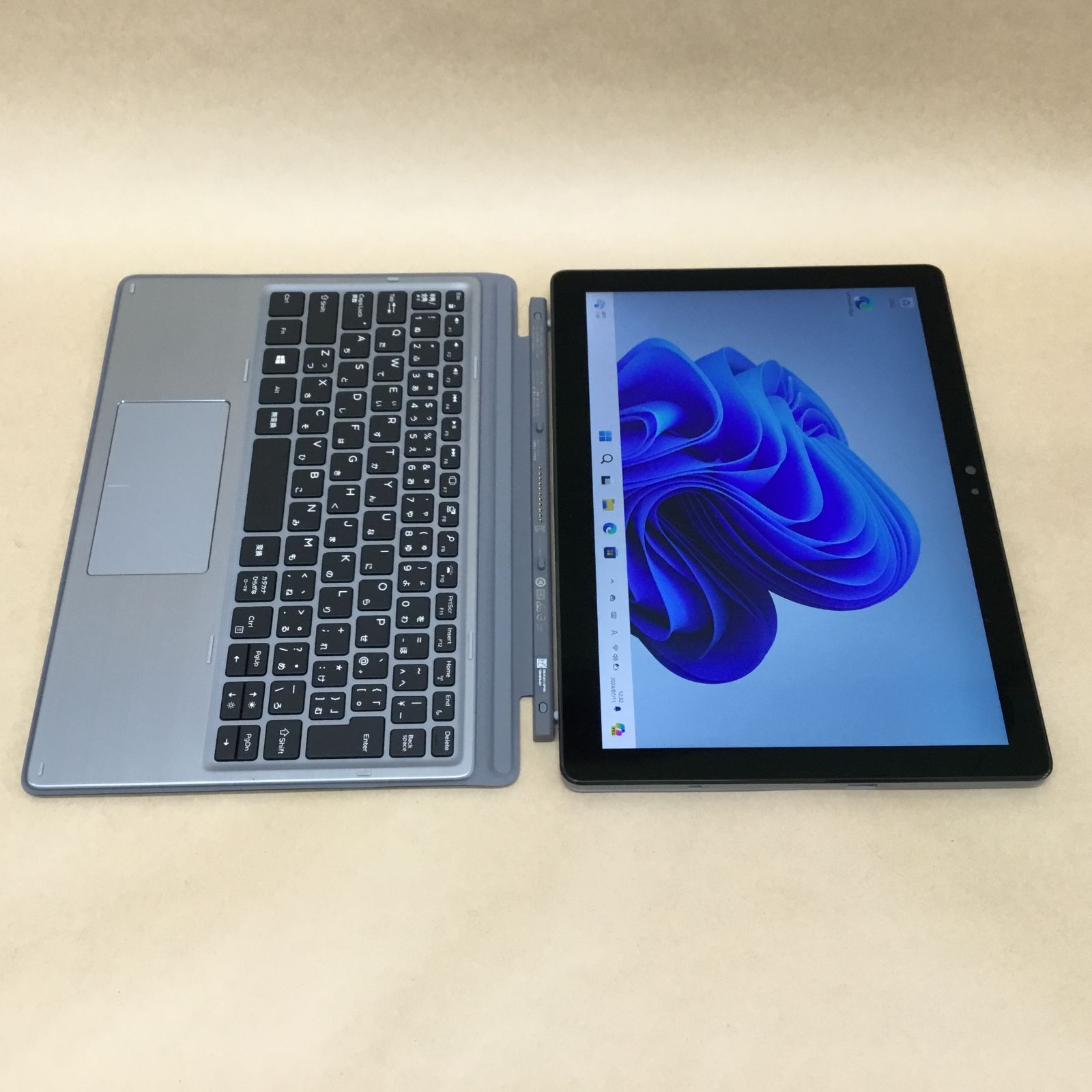 DELL タブレット LATITUDE7210-2IN1 CI3(10110U)-2.1GHZ 4GB 256GB 12.3インチ WIN11P 無線 BLUETOOTH カメラ KB付カバー