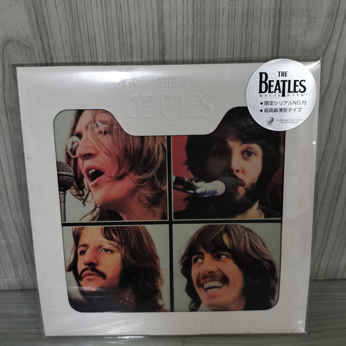 THE BEATLES ビートルズ マウスパッド 約20×20cm 限定シリアルNO