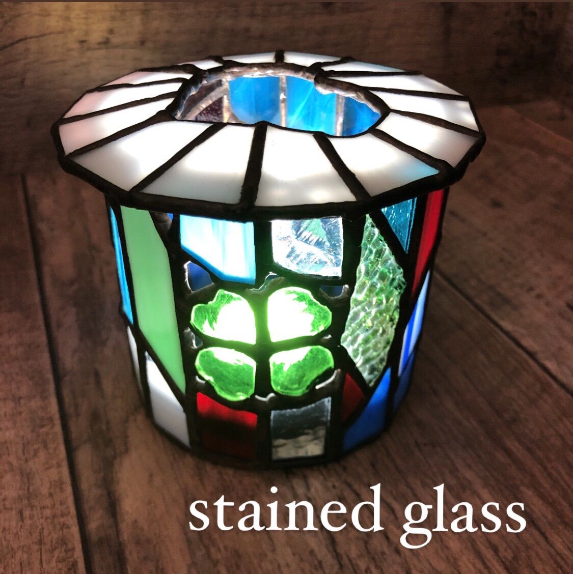 ハンドメイド ステンドグラス 置物 ランプ - HARUKA - メルカリ