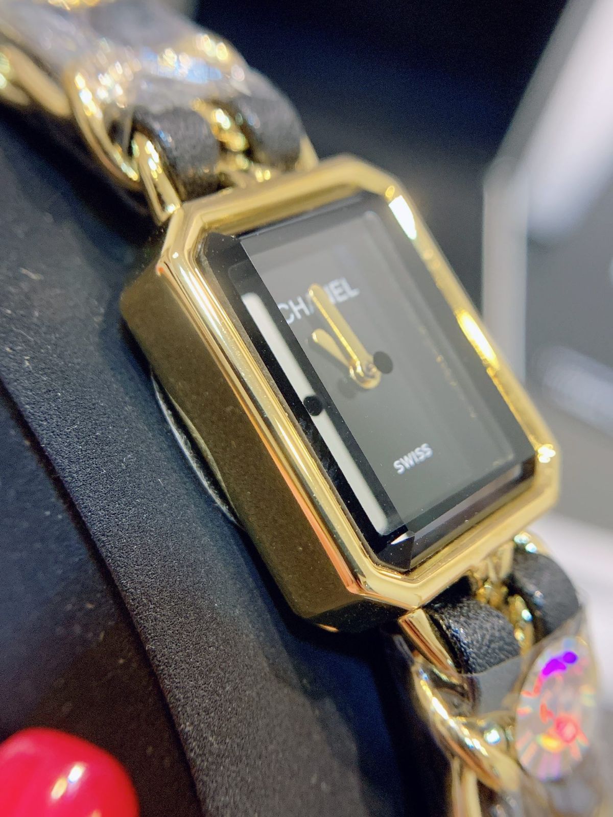 【リユース】CHANEL レディースウォッチ PREMIERE H3058 Chanel Premiere XL H0001 Black Ladies Watch [Used
