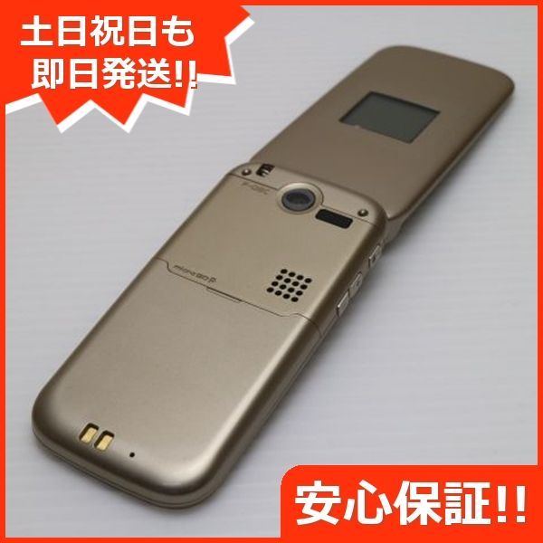 富士通 - 超美品 F-08C ゴールド 新品同様 F-08C ゴールド 即日発送 DoCoMo ガラケー FUJITSU