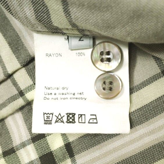 18aw UNUSED US1456 レーヨンチェックシャツ UNUSED(アンユーズド) / 18aw/レーヨンチェックシャツ/3