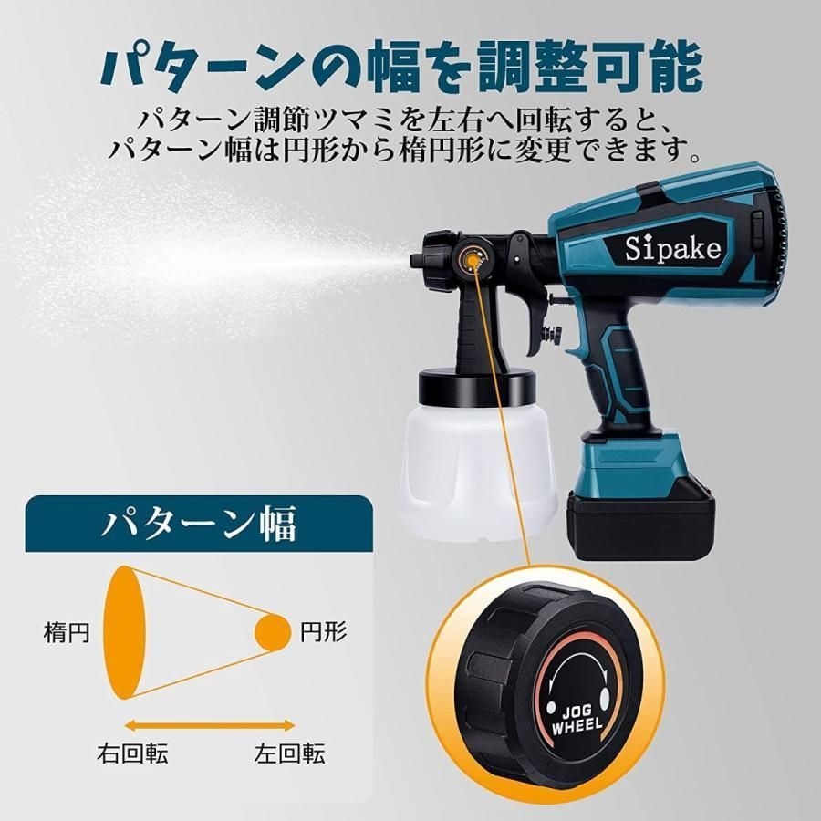 18Vバッテリー併用 コードレススプレーガン