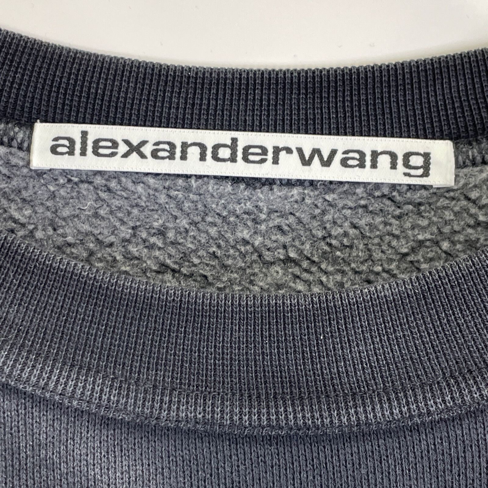 新作★【alexanderwang】クリースウォッシュ ロゴ入りスウェット 新作☆【alexanderwang】クリースウォッシュ ロゴ入りスウェット