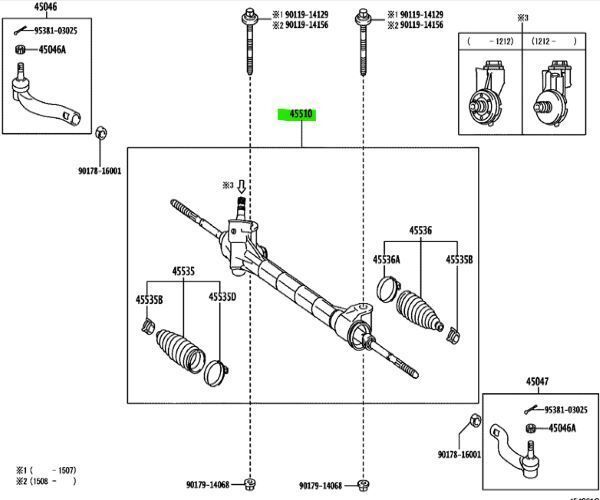 トヨタ 純正 ヴァンガード ステアリングギヤ STEERING GEAR TOYOTA
