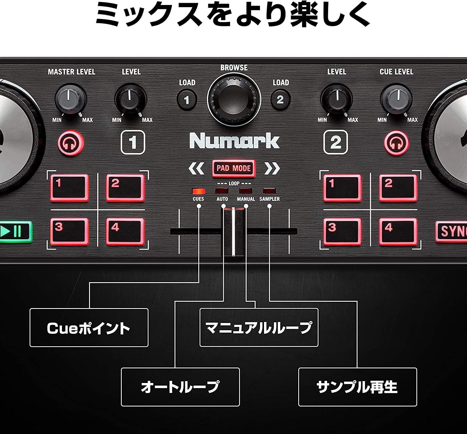 ニューマーク オーディオインターフェース内蔵 DJ2GO2 Lite DJ