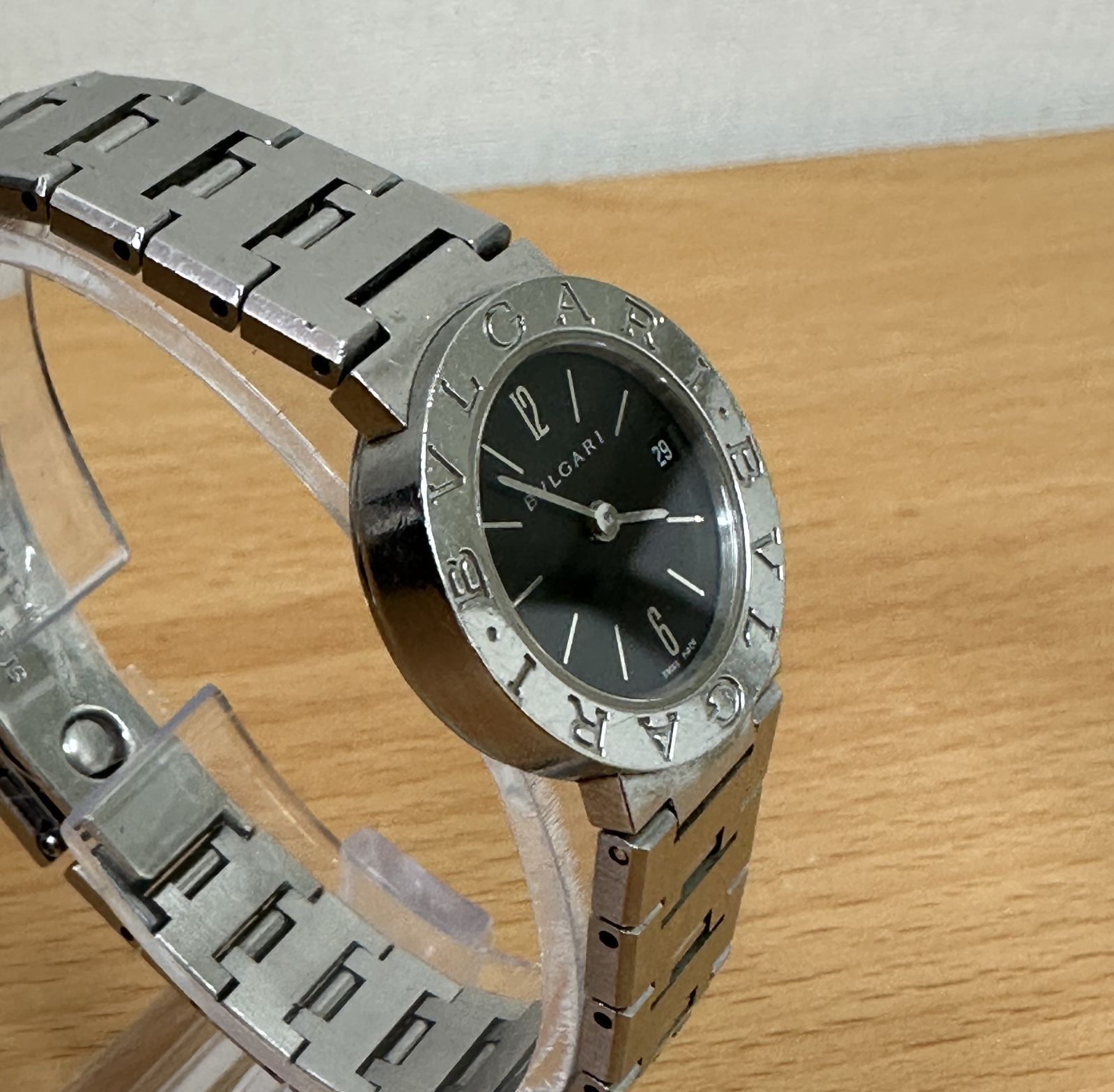 ブルガリブルガリ BB23SS ピンク文字盤 レディース 腕時計 □BVLGARI