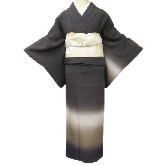 ＊rin＊付下げ訪問着 正絹 作家物 落款あり 枝垂れ木 身幅ゆったり美品 fb88a56bb21f04571fd5c60880cebb