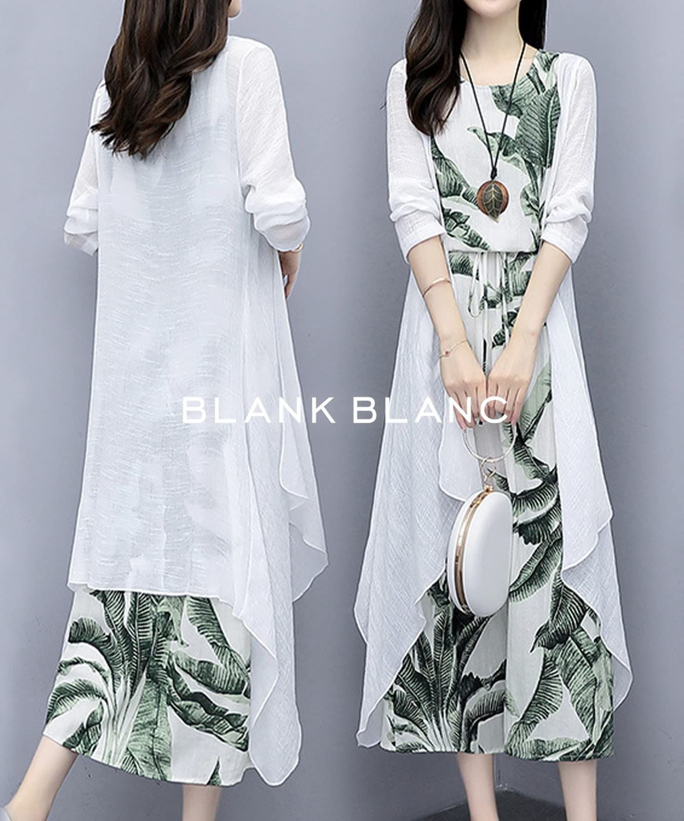 最安価格 BLANK BLANC ワンピース カーディガン 2点セット レディース