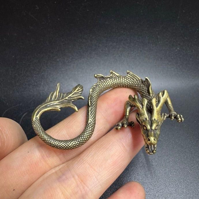 銅 細工 竜 装飾品 工芸品 置物 銅 細工 彫刻龍紋杯 装飾品