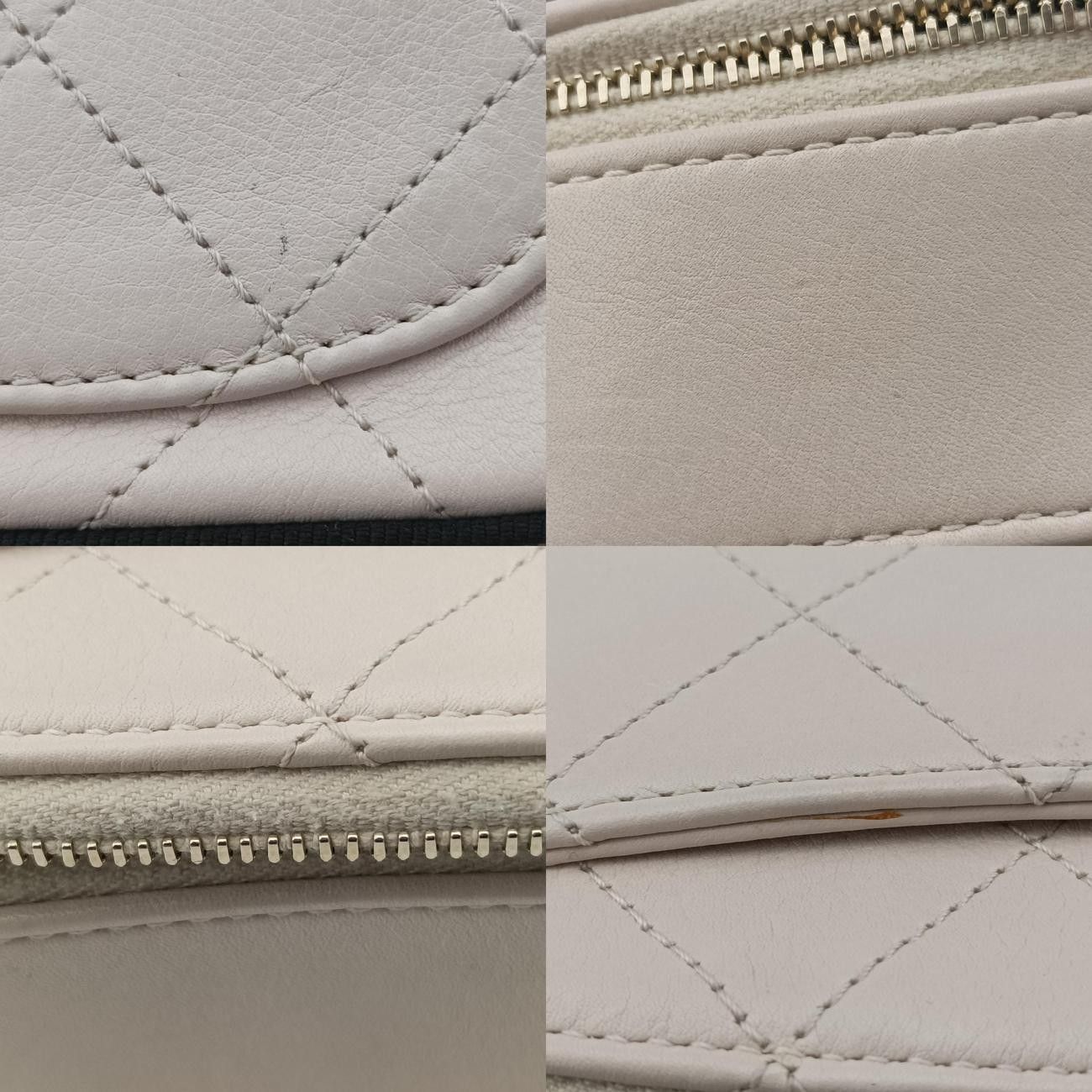 シャネルChanelボタンアップダブルジップカメラ ピンキッシュベージュ