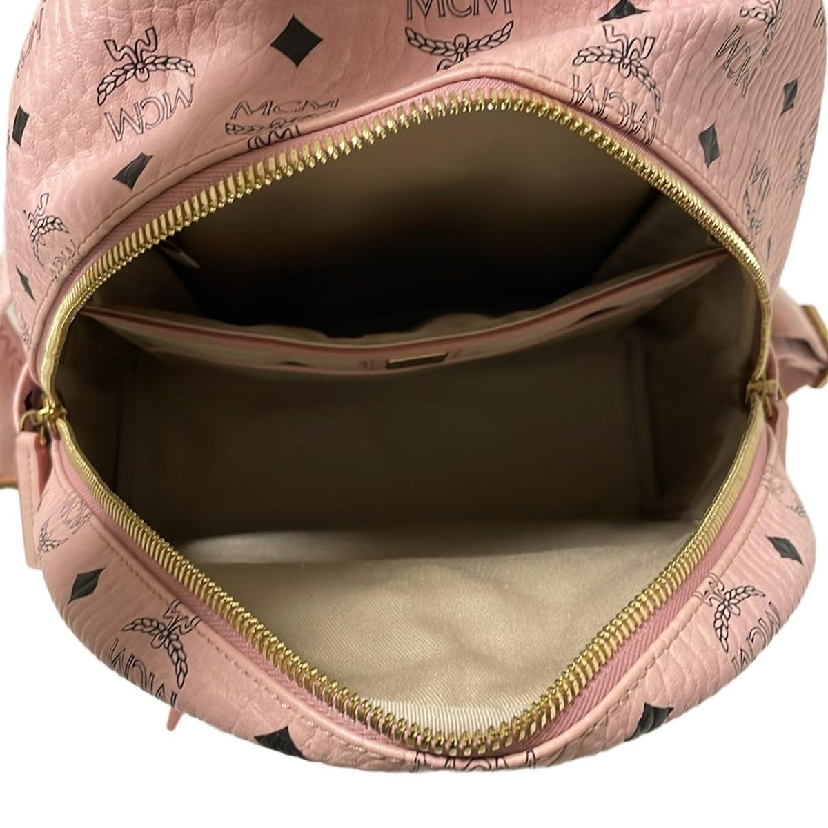 MCM バックパックスモール ピンク mcm リュック パウダーピンク s