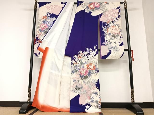 【2025，100%新品】 平和屋着物■豪華振袖　毬　草花文　暈し染め　金銀彩　やまと誂製　正絹　逸品　CAAW0587ev