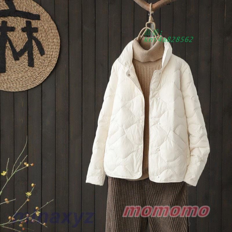 ダウンコート レディース ショート丈 立ち襟 中綿ジャケット 軽量 暖かい 軽い 寒さ対策 コート防寒 中綿ダウンジャケット 通勤 kni4a828562