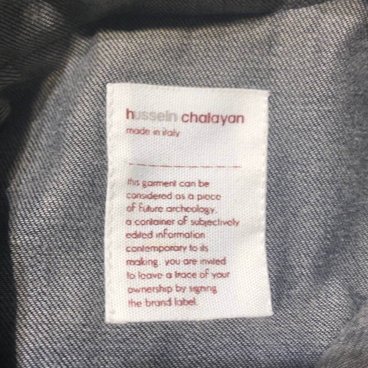 00s HUSSEIN CHALAYAN Layered Design Double Jacket Gray size 00s HUSSEIN CHALAYAN Layered Design Double Jacket Gray size