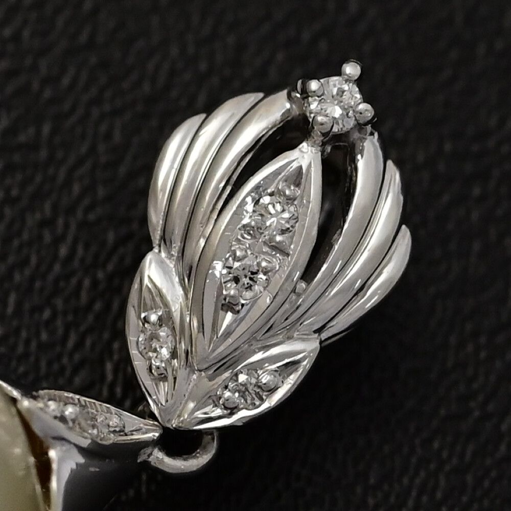 0.1ct Φ16-16.5mm 白蝶ゴールドリップ サウスシー ゴールドパール･ダイヤモンドペンダントトップ Pt900-8.6g プラチナ ♀ S レディース 593910 SIROKUMA-CORPORATION_COM