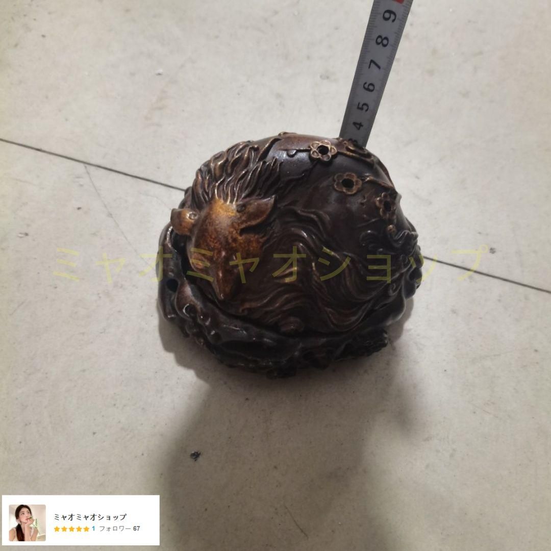 銅製 九尾狐薫香炉 室内薫香炉 茶道具 香道具 装飾品 工芸品 置物 磁器 九尾狐香炉 禅意薫香炉 茶道具 香道具 装飾品 工芸品 置物