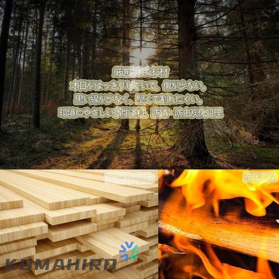 ウッドフェンススクリーンパーティション