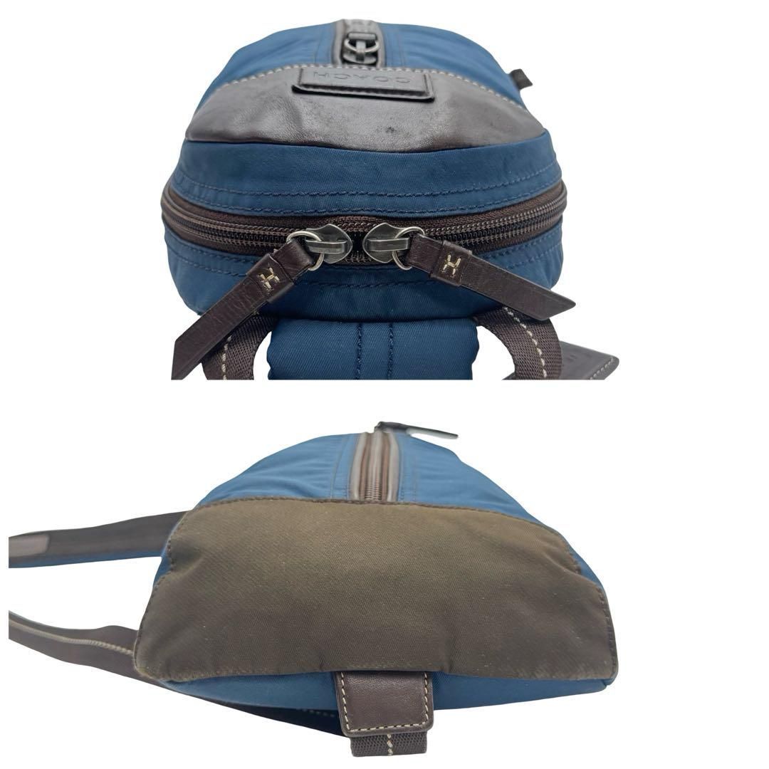 極美品　COACH ウエストパック F70692 ネイビー×ブラウン 極美品 COACH ウエストパック F70692 ネイビー×ブラウン - メルカリ