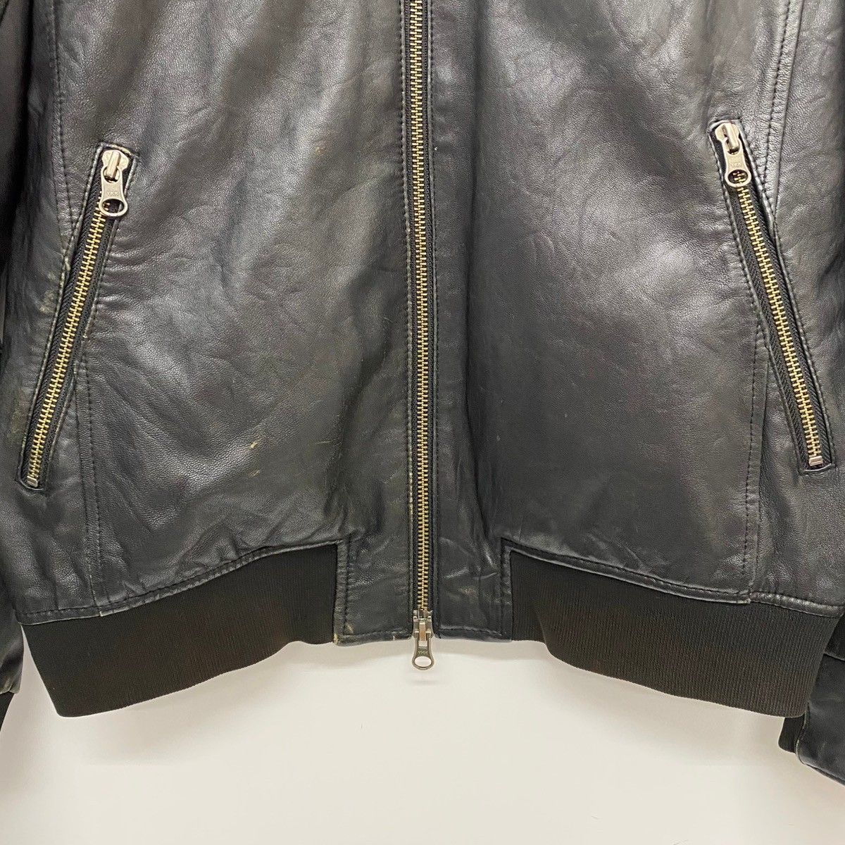 フレッドペリー FRED PERRY ラムレザーブルゾンジャケット ジャケット 