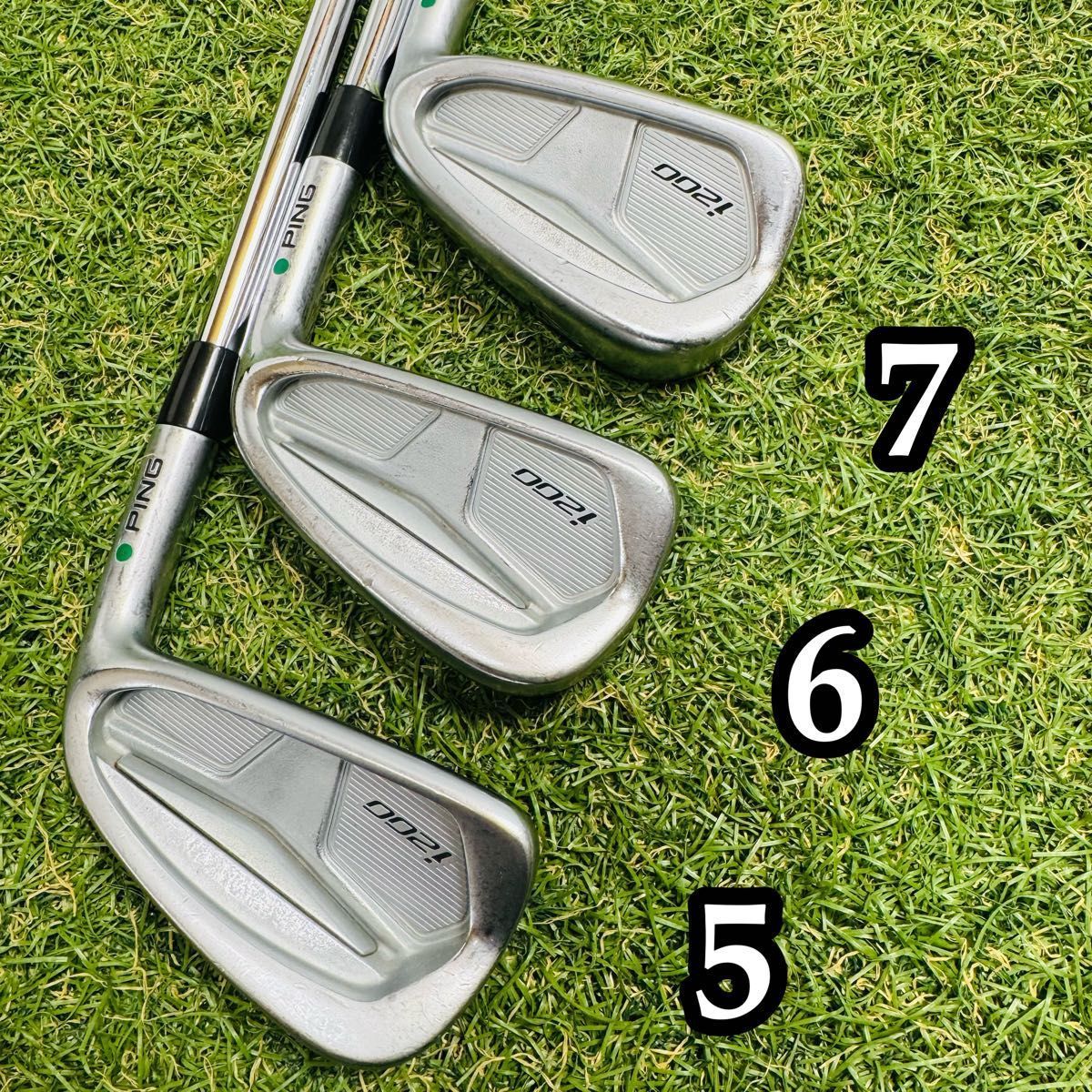 良品】初心者推奨 ピン i200 緑ドット メンズアイアンセット 6本 S