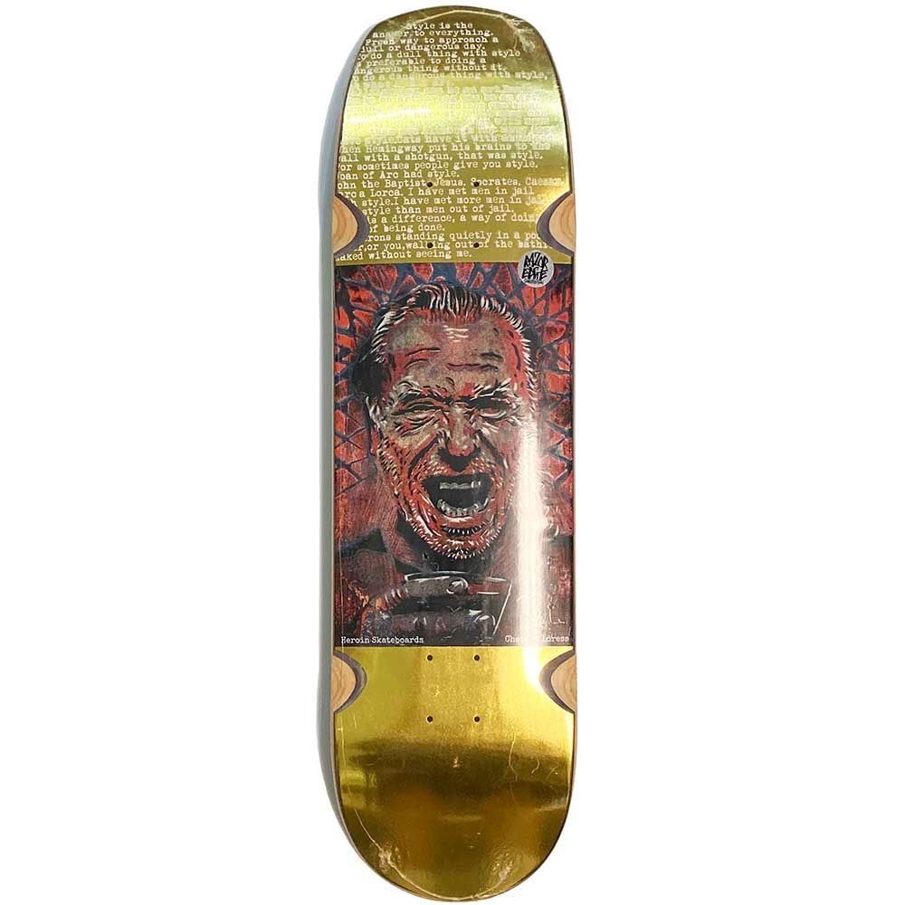 8.625インチ HEROIN ヘロイン CHET CHILDRESS GOLD BUK RAZORTOP EDGE Gold Foil DECK デッキ 板【スケートボード/スケボー/SKATEBOARD】