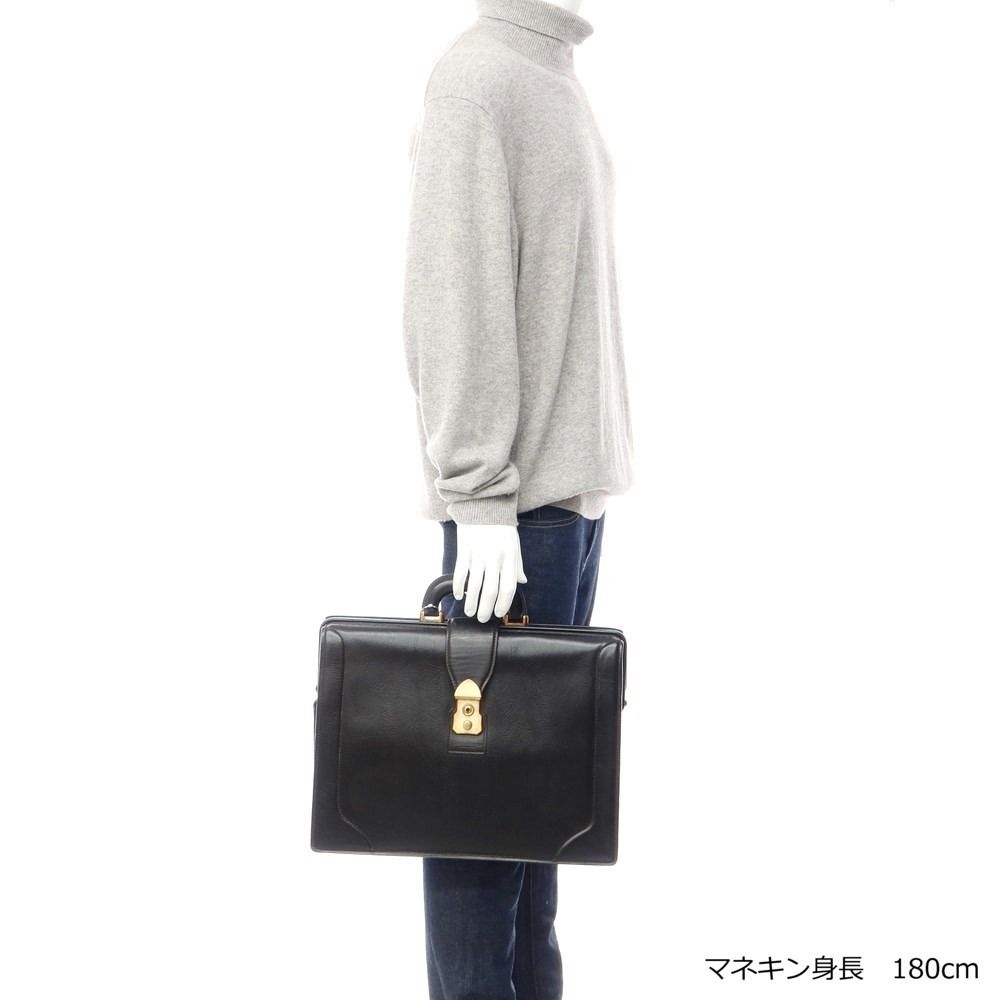 中古】ギーブス＆ホークス GIEVES&HAWKES レザー ダレスバッグ