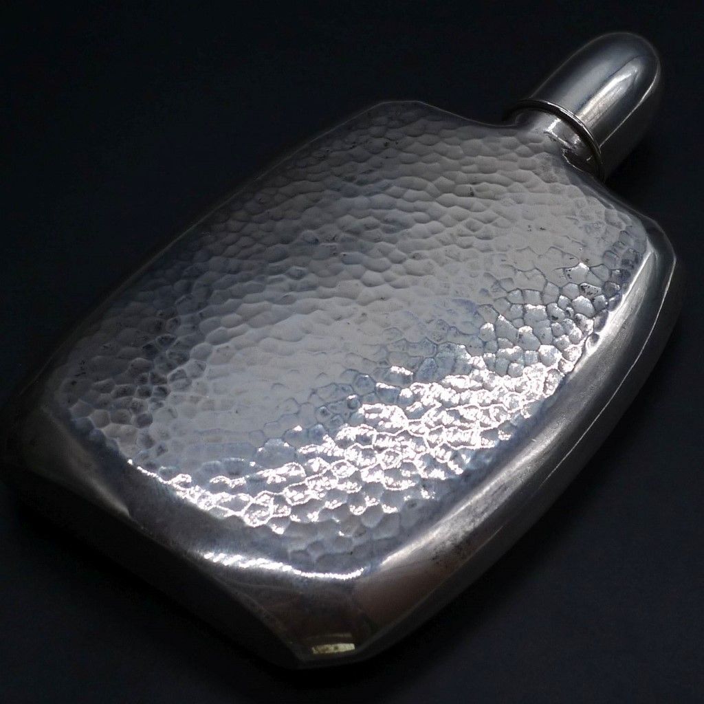 購入 ウイスキーボトル 銀製 シルバー刻印 175g スキットル SILVER