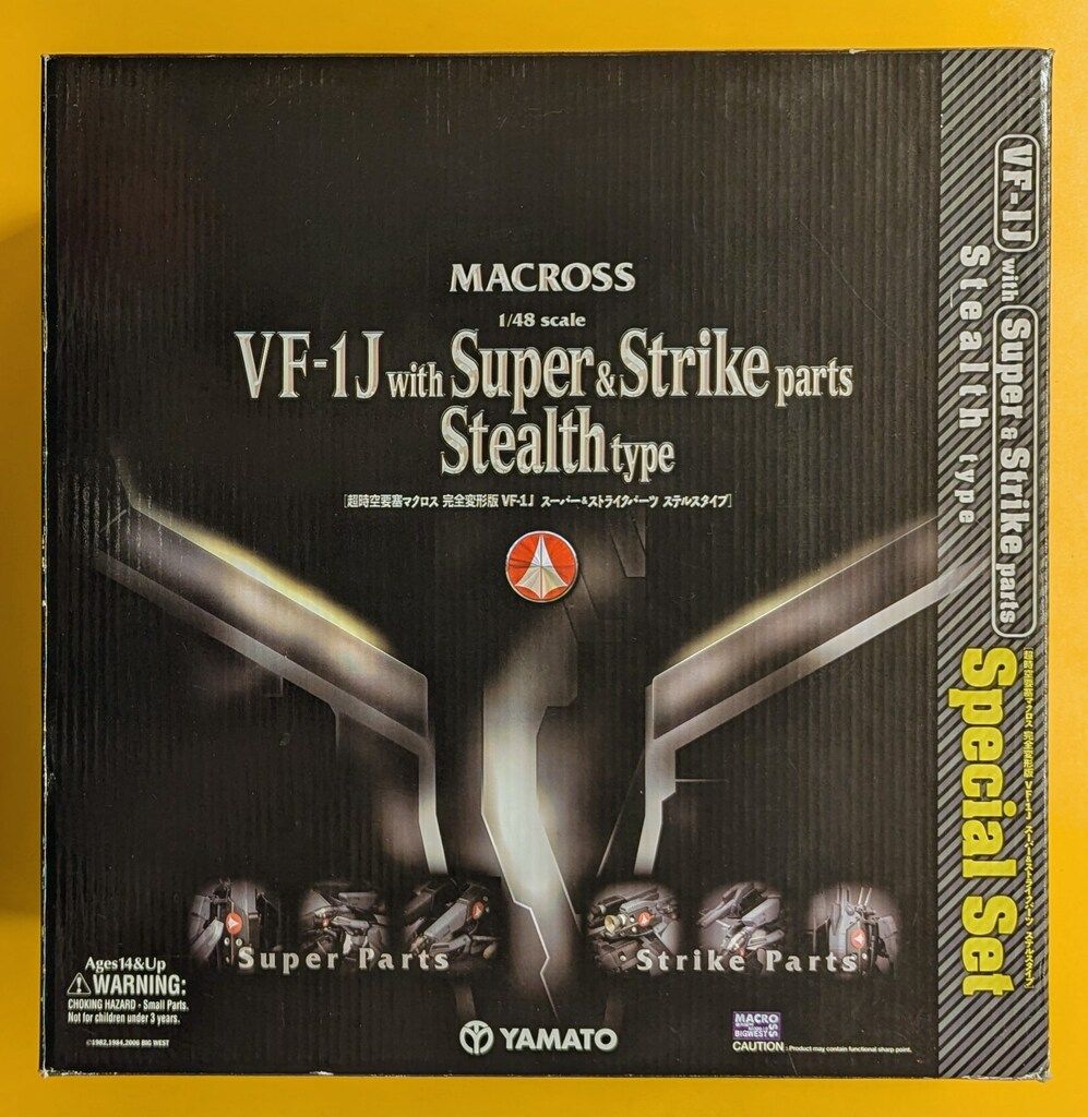 YAMATO VF-1J　スーパー&ストライクパーツ 　ステルスタイプ やまと 1/48完全変形 VF-1J スーパーバルキリー&ストライク