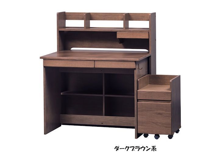 新品未開封アウトレット処分 学習デスク幅100 学習机 ワゴン シェルフ レイアウト自由自在（562）