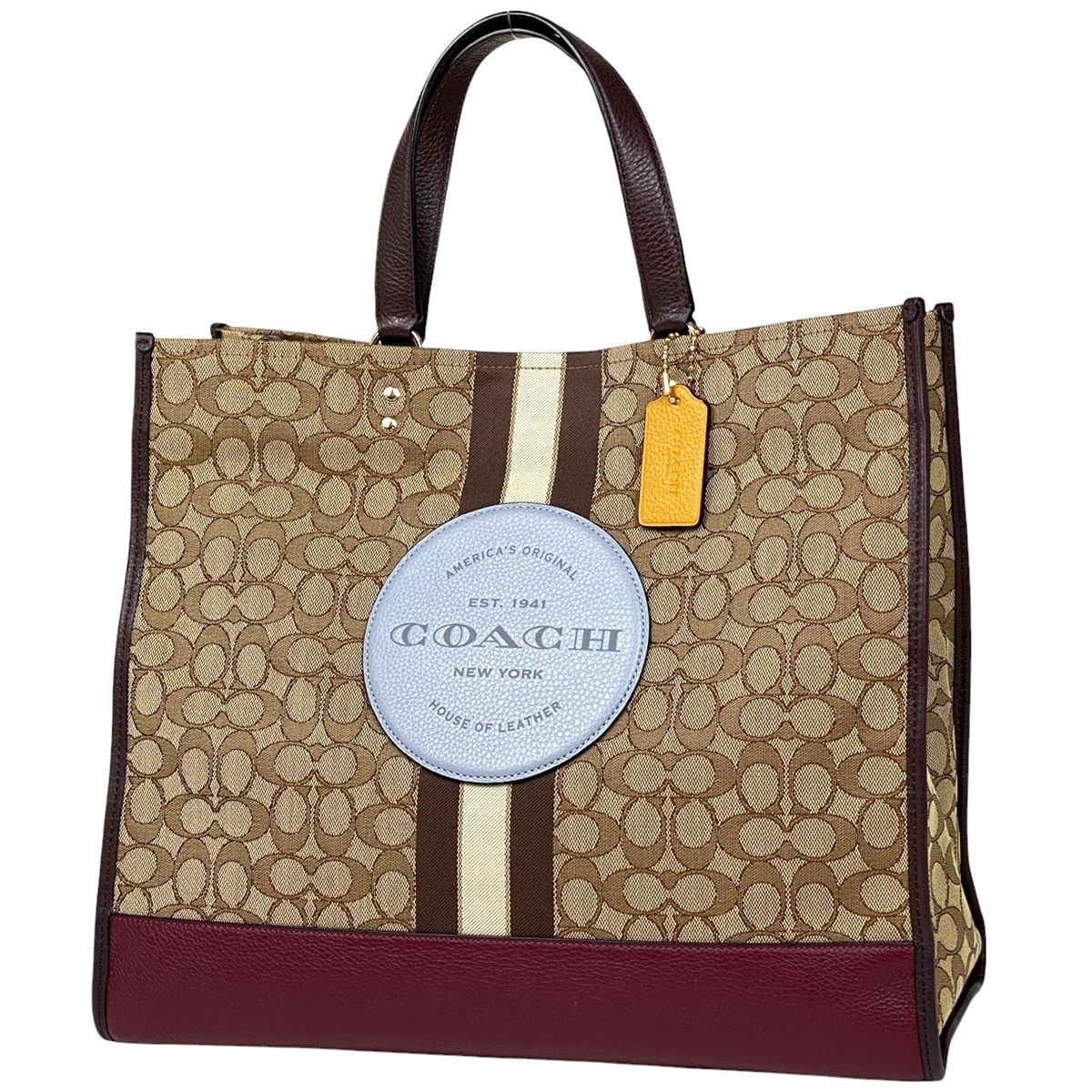 コーチ COACH デンプシートート 2WAY ショルダーバッグ ハンドバッグ シグネチャー トートバッグ キャンバス ベージュマルチ C1548 レディース