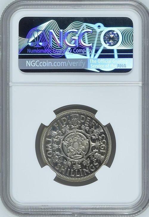 プルーフ未使用銀貨 1953年 イギリス 2シリング銀貨 エリザベス2世